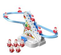 electric Santa Claus with music electric climbing toy led lights music running circuit toddler battery operated