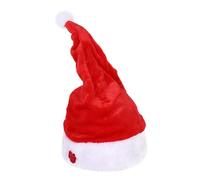 Electric Santa Hat - Christmas Hat with Singer Photos, Funny Plush Hat, Musical Christmas Hat |