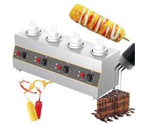 Electric Sauce Heater for Melting Cheese and Chocolate, Automatic Temperature Control 30-85°C, Food Dispenser for Commercial Use