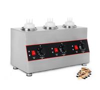 Electric Sauce Warmer - Commercial 3 Bottles Sauce Warmer - for Ketchup Chocolate Cheese (3 Bottles)