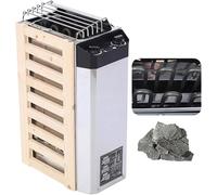Electric Sauna Heater,3KW/3.6KW Internal Control Stainless Steel Sauna Heater,Applicable Space: 2-4m ³,Timer: 0-180 Minutes,Suitable for Family Hotel Sauna Room Spa Shower(3kw)