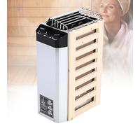Electric Sauna Stove, 3.6 KW, 220 V, Internal Temperature Control, Stainless Steel Composite Wood, Internal Temperature Control, High Efficiency, for Home, Hotel, Office, Spa