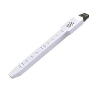 Electric Saxophone Digital Wind Instrument, Mini MIDI Electric Saxophone, with 10 Tones portable electric blowpipe (white)