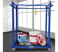 Electric Scaffolding Lift Table, Fully Foldable Mobile Elevator with Remote Control, Easy to Use Construction Platform with Casters for Efficient Lifting