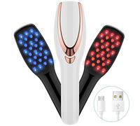 Electric Scalp Massager Brush, Electric Head Massager Scalp for Hair Growth, Portable Blue Red Light Vibration Scalp Massage Comb for Head Relaxation, Stress Relief and Hair Care