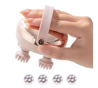Electric Scalp Massager - Three Speed Vibration Knots Anti-scratch Silicone Waterproof Device USB Powered Rechargeable Relaxation Tool