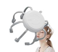 Electric Scalp Massager - Vibrating Head Relaxation, Octopus Shaped Device with 360 Rotating Claws, Hair Care Tool with 8 Detachable Massage Tips, Deep Tissue Stimulator for Stress Relief Circulation