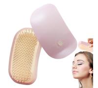 Electric Scalp Massager Vibrating Scalp Massager Electric | Automatic Manual Relaxing Comb Pressure Vibration Machine For Sports Neck Muscle Home Shower Light Pink