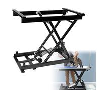 Electric Scissor Lift Table, Height Adjustable Lifting Platform Folded Electric Remote Control Dining Coffee Table Lift For Working Platform,Computer Desk, Material Handling(50KG)