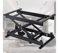 Electric Scissor Lift Table - Hydraulic Remote Control Dining and Coffee Table, Working Platform, Height Adjustable Electronic Desk