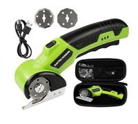 Electric Scissors Cardboard Cutter, 4.2 V/2.0Ah Wireless Rotary Cutter, Cardboard cutter Cordless Electric Scissors Battery Universal Cutter Rotary Cutter Paper Scissors, Carpet Fabric Leather Plastic
