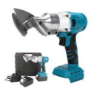 Electric Scissors - Heavy Duty Brushless Shears for Metal Cutting, Cordless with 2 Batteries, 1600rpm - Ideal for Metal Sheets, Leather, Carpets