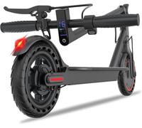 Electric Scooter, 350W Foldable Electric Scooters Adult with 25-30km Range, Max Speed 25KM/H, 8.5in Solid Tire, 3 Speed Mode Double Braking System Fast e Scooter for Adults and Teens (Red)