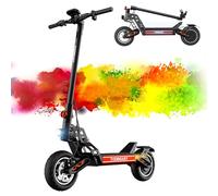 Electric Scooter, 60 km Range, 48V 15.6 Ah Battery, 10 inch Off-Road Tires, Electric Scooter Adult 130 kg Load Capacity, Double Suspension, TODIMART S8 Folding Escooter