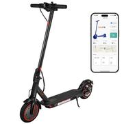 Electric Scooter Adults 8.5” Solid Tires 3 Speed Modes 20-30Km Range Foldable Electric Scooters with App Double Braking E Scooter 350W Adult Electric Scooter for Teens (With hanging bag)