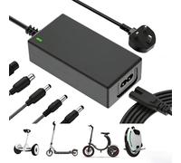 Electric Scooter and Hoverboard Charger with 4 Connectors, 42V/2A Charger for 36V Battery, for Electric Scooters, Mobility Scooters, Drift Boards, Xiaomi M365/Pro 2 and Unicycles