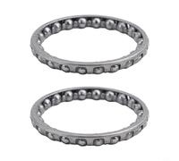 Electric Scooter Ball Bearings, 2 Pack 37mm for M365 Pro Front Forks, Stainless Steel Steering Headset with Wear Resistance and High Hardness, Lightweight Stable Performance for Private Land Use