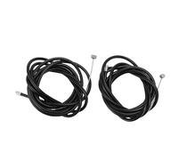 Electric Scooter Brake Cable Replacement High Density Rubber Steel Brake Line for M365 Pro4 Scooter Black 6.4ft 2pcs