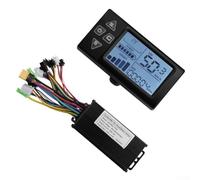 Electric Scooter Brushless Motor Controller With Display - 36V/48V 22A 500W/750W Compatible 9 MOS 3-Mode Control Kit Square Wave Sine Wave For E-bike Motor Systems