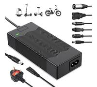 Electric Scooter Charger, 42V 2A Hoverboard Charger UK 3 Pin, Mobility Scooter Chargers, Electric Bike Chargers with 6 Connections for Balance Scooters, Drifting Board, Unicycle, Hoverboard