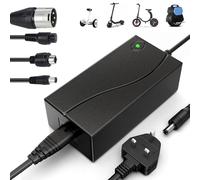 Electric Scooter Charger with 4 Connections, 42V 2A Universal Hoverboard Charger for 36V Li-ion Battery Fast Charger for Xiaomi/Ninebot, Mobility Scooter, Hoverboard, Electric Bike, Unicycle