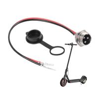 Electric Scooter Charging Port - 3 Pin Aviation Plug, Power Connector | Waterproof Dustproof Charging Socket for E-Bike, Electric Vehicle Battery, Secure Charger Port for Scooter and Mobility Devices