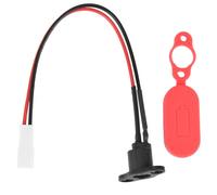 Electric Scooter Charging Port with Waterproof Cover E-scooter Replacement Charger Port Accessory for M365