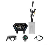 Electric Scooter Controller Kit, LCD Display Panel 250W-350W Motor Control Unit 24V-48V 17A Wave Controller For E-Bike Scooter