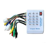 Electric Scooter Controller Tester, 24V/36V/48V/60V/72V Brushless Motor Diagnostic Tool English Version(A)