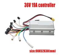 Electric scooter controller with LCD display for brushless motors, supports 36V 48V 52V 60V systems, up to 1000W power, wiring diagrams for quick setup (Old lat head)