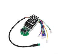 Electric Scooter Dashboard Display for Xiaomi 5 Pro, ABS Switch Control Panel with Real-Time Battery Level, Lightweight Green Instrument Replacement Part