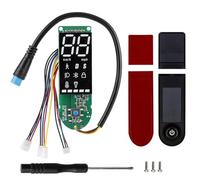 Electric Scooter Dashboard for Xiaomi 1S/Pro/Pro2, LED Display and BLE Dashboard Board, 4-Wire Bluetooth Board with Double Brake Function + Switch Bezel Set (Includes Screw Tool Set)