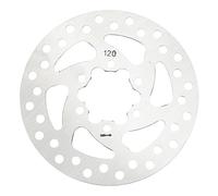 Electric Scooter Disc Brake, 120mm 6 Holes Brake Disk Stainless Steel Bike Rotors Disc Rotor with 6 Screws for Replacement Accessories