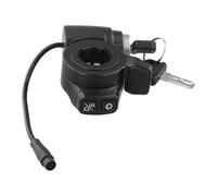 Electric Scooter Door Lock Accelerator Switch, 87x67x32mm Plastic Security Lock with 147mm Cable, Compatible with Kukirin G2 and Master Models