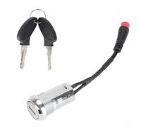 Electric Scooter Door Lock Start Switch with Key, Electric Scooter Ignition Lock with 2 pin Plugone for Kukirin G3 and G3 Pro Models