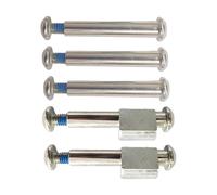 Electric Scooter Folding Locking Screw Set for Xiaomi M365 1S PRO, Hexagonal Nut Screws in Silver Metal, 8.5-Inch Secure Fasteners