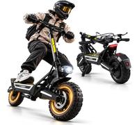 Electric Scooter for Adults, 500W Motor, 25MPH Max Speed, 55KM Long Range | 48V 18.2Ah Lithium Battery, 11 Inch Pneumatic Off Road Tyres, Dual Disc Brakes&Dual Suspension, Foldable Escooter