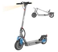 Electric Scooter for Adults Teens, iENYRID E Scooter Up to 30km Range, 3 Speed Mode Adjustable, LCD Display Double Braking System, Foldable & Portable (Silver Grey)