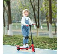 AIYAPLAY Electric Scooter for Kids Ages 6-14, with Dual Brakes, Flash Wheel and Colourful Light, Kids Electric Scooter E Scooter, Up to 12 KM/H & 10 KM, Red