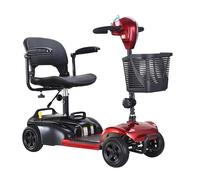 Electric Scooter for Elderly, Safe Folding Four-Wheel Power-Assisted Vehicle, Lithium Battery Powered, Reliable & Comfortable Mobility Solution