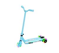 Electric Scooter for Kids Aged 4-7 Years, with Flashing LED Lights, Rear Auxiliary Wheels, Blue
