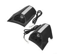 Electric Scooter Front Lighting System for For Kukirin G3 Model with Separate Left and Right Headlight Units and Turn Signal Support (Left + Right Black)