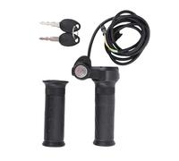 Electric Scooter Full Twist Throttle Grip Shock Proof for Ridstar Q20, Ergonomic Speed Controller Throttle Grip for Commuters, Universal Electric Scooters, ABS Rubber, 2 Grips 2 Keys