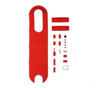 Electric Scooter Handlebar Grips with Rubber Foot Pad Set for Xiaomi For M365 Improved Control and Stability (Red)
