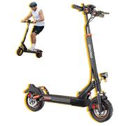 Electric Scooter,iENYRID M4PROS Folding E Scooter Adults 30KM Range 10AH Battery,25Km/h Max Speed,10" Off Road Tires,Dual Suspension & Braking System,500W Motor Escooter for Teens