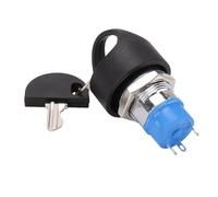Electric Scooter Ignition Switch Lock 3 Pin Through Hole Replacement for Elderly Mobility Scooters Waterproof Metal