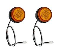 Electric Scooter LED Turn Signals Left Right Handlebar Indicator Lights Pai | Bright LED indicators your visibility on the road, helping you signal clearly and ride more safely.