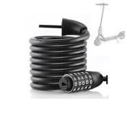 Electric Scooter Lock, Portable Adult Electric Scooter Long Cycle Cable Locks 5 Digits for E Scooter Accessoriess for Adult