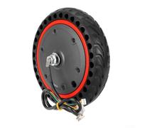 Electric Scooter Motor Replacement for Xiaomi For Pro Pro2, 36V 350W Hub Motor Assembly with 8. Inch Red Rim Wheel and Black For Honeycomb Tyre Kit, Aluminium