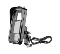 Electric Scooter Phone Holder - Waterproof Bicycle Phone Holder with Rain Cover,Bicycle Accessories for Viewing Video Recording Calling Riding Navigation Commuting Road Trip Mountain